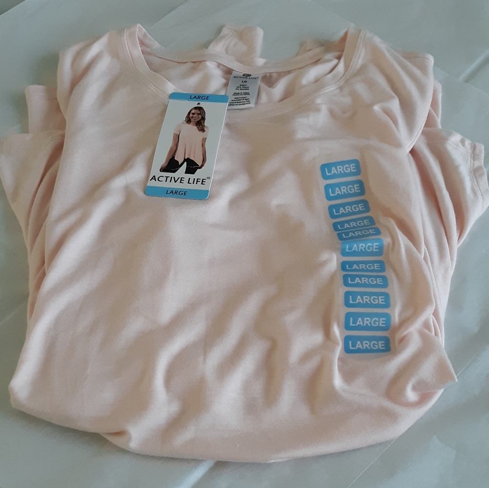 Active life scoop neck shirt